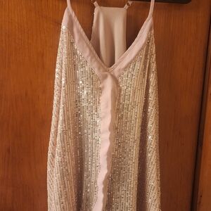 Sparkling Sequin Halter Dress